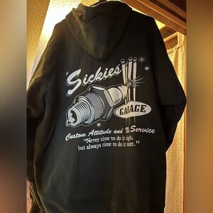 Sickies Garage Black Hoodie